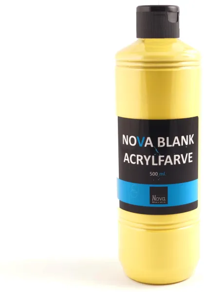 Nova akrylfärg blank 500 ml. Primär Gul