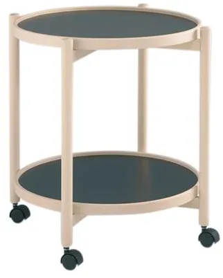 Thomsen Furniture James vagn - bok/melamin - naturlig bok - Ø50 cm
