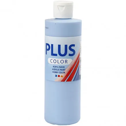 Plus Color Hobbymålning, himmelsblå, 250 ml/ 1 flaska.