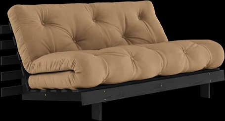 Karup Design Roots Bäddsoffa med Madrass Roots 160x200 Mocca/Svartlackerad