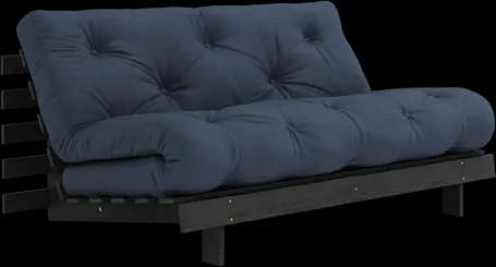 Karup Design Roots Bäddsoffa med Madrass Roots 160x200 Marinblå/Svartlackerad