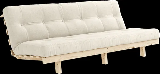 Karup Design Lean Bäddsoffa med madrass Alpha 130x200 Linne/Raw
