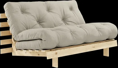 Karup Design Roots Bäddsoffa Med Madrass 140x200 914 Lin/Furu