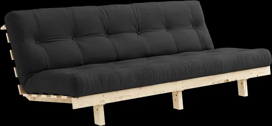 Karup Design Lean Bäddsoffa med madrass Alpha 130x200 Mörkgrå/Raw